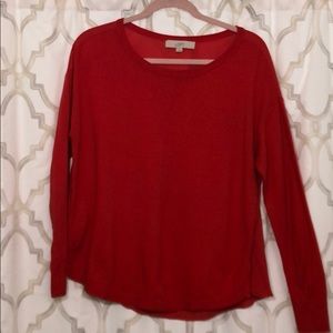 Red Loft Sweater in great condition!